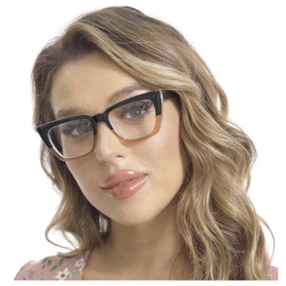 3 Pack Oprah Style Oversized Reading Glasses for Women, Blue Light Blocking Comp - Picture 2 of 4